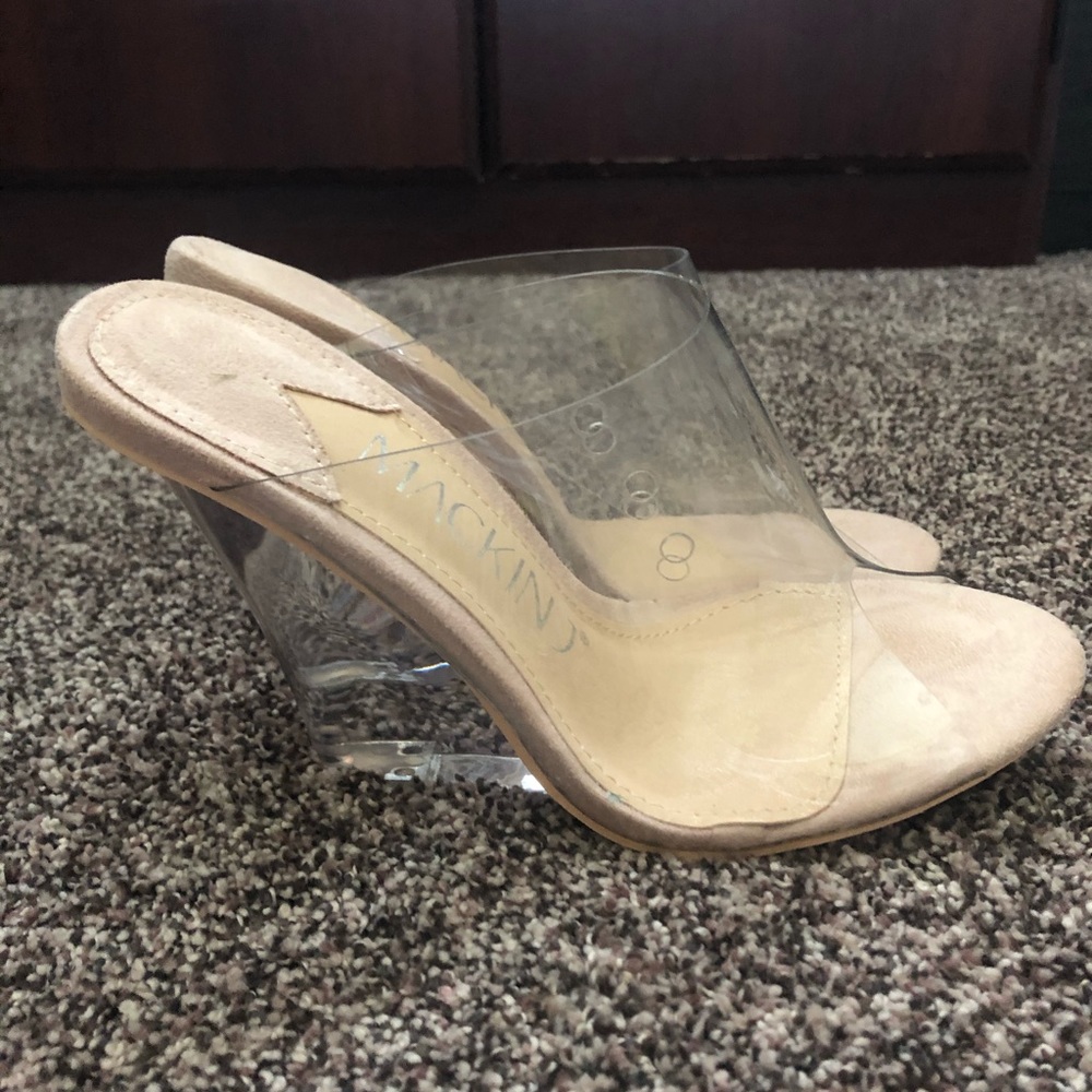 Woman  Clear Wedge Heels